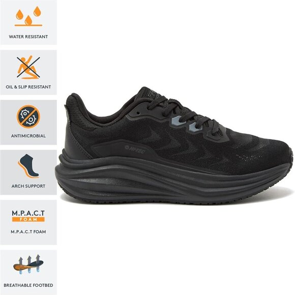 Women’s Mesh Non Slip Work Shoes Water Resistant Slip Resistant Sneakers - Picture 2 of 6